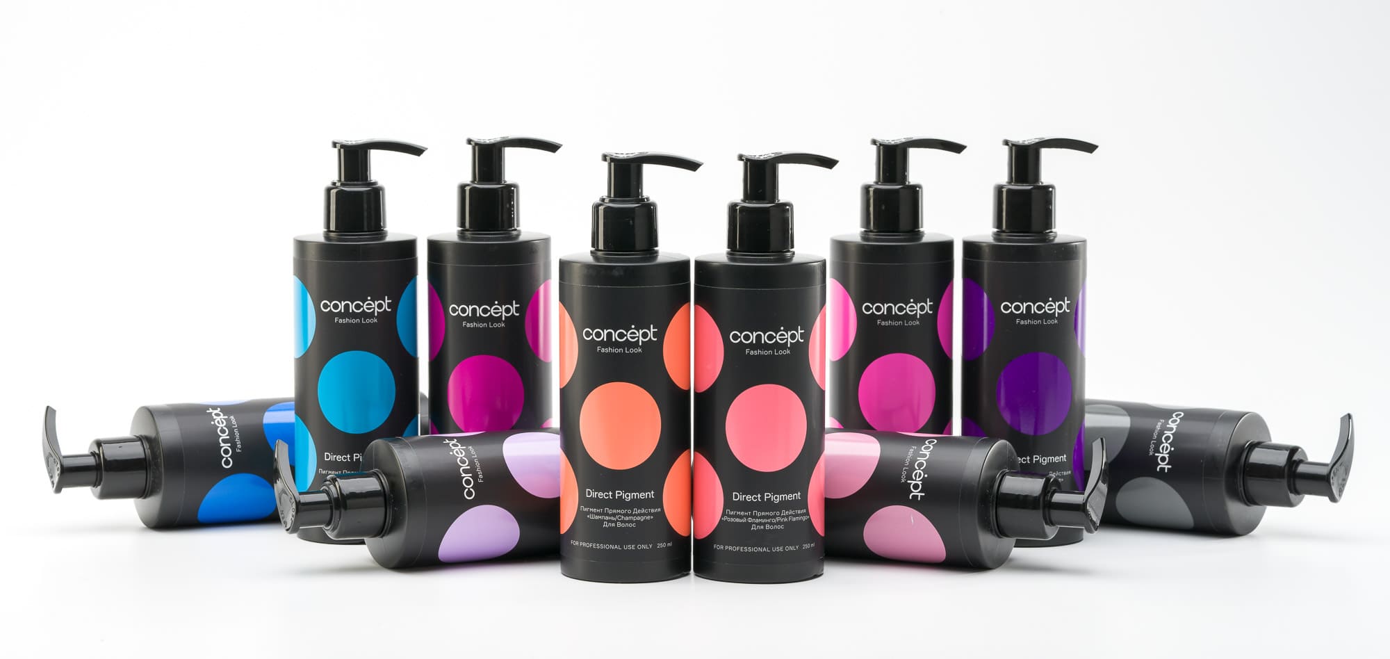 Яркое окрашивание волос